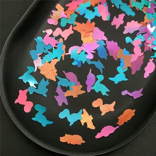 20 g/Packung, 12 mm, ultradünne holografische Dinosaurier-Glitzer-Pailletten für Nagelkunst-Dekoration, Körperkunst-Malerei, Nagel-DIY-Dekoration, 150 g 20 g/Packung, 12 mm, ultradünne holografische Dinosaurier-Glitzer-Pailletten für Nagelkunst-Dekoration, Körperkunst-Malerei, Nagel-DIY-Dekoration, 150 g von OXFYY
