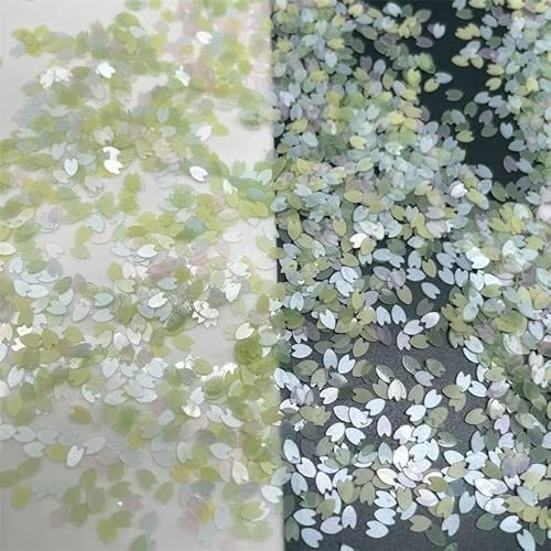 20 g 4,0 mm Oriental Cherry PET lose Pailletten Glitter Paillettes für Nail Art Maniküre/Nähen/Hochzeitsdekoration Konfetti-gelb blau rosa grün-150 g von OXFYY