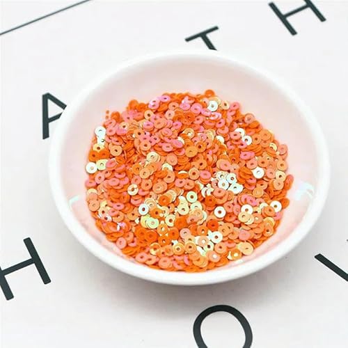 20 g runde, flache, lose Pailletten für handgenähte Brautkleider, Kleider, Schuhe und Hüte, DIY-Zubehör, Dekoration, PVC-Perlen, 3–6 mm, AB Orange, 20 g – 5 mm, 20 g, 2000 Stück 20 g runde, flache, lose Pailletten für handgenähte Brautkleider, Kleider, Schuhe und Hüte, DIY-Zubehör, Dekoration, PVC-Perlen, 3–6 mm, AB Orange, 20 g – 5 mm, 20 g, 2000 Stück von OXFYY