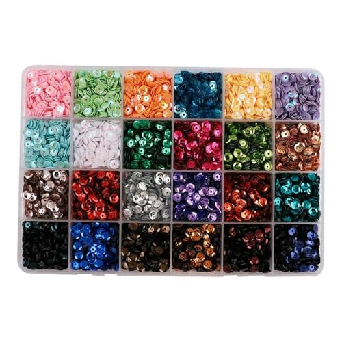 24 Farben Helle Pailletten Runde Flatback Konfetti Pailletten Nähen Hochzeitskleid DIY Bastelzubehör-S8 24 Farben Helle Pailletten Runde Flatback Konfetti Pailletten Nähen Hochzeitskleid DIY Bastelzubehör-S8 von OXFYY