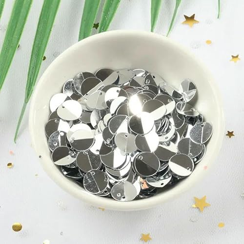 250 Stück 10 mm Faltpailletten, seitlich gebohrt, PVC, Massenpailletten, DIY-Kleidungszubehör, Bühnenkleidung, Schmuckdekorationen, Herstellung, Silb 250 Stück 10 mm Faltpailletten, seitlich gebohrt, PVC, Massenpailletten, DIY-Kleidungszubehör, Bühnenkleidung, Schmuckdekorationen, Herstellung, Silb von OXFYY