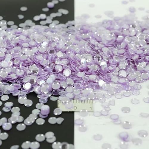 2500 Stück (50 g)/Los 4/5/6 mm Tasse, rund, ohne Loch, lose Pailletten, Glitzer, Paillette, Nähen, Hochzeit, Konfetti, Basteln, Kinder, DIY, Öl, Hell von OXFYY