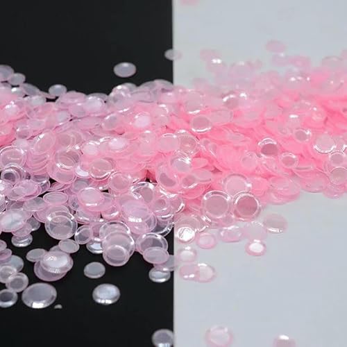 2500 Stück (50 g)/Los 4/5/6 mm Tasse, rund, ohne Loch, lose Pailletten, Glitzer, Paillette, Nähen, Hochzeit, Konfetti, Basteln, Kinder, DIY, Öl, Hell von OXFYY
