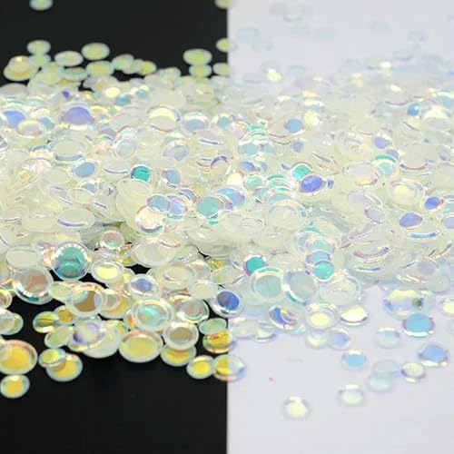 2500 Stück (50 g)/Los 4/5/6 mm Tasse, rund, ohne Loch, lose Pailletten, Glitzer, Paillette, Nähen, Hochzeit, Konfetti, Basteln, Kinder, DIY, brillant von OXFYY