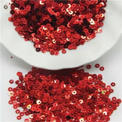 3,0 mm, 4,0 mm, 5 mm, 6 mm, Pailletten, flach, rund, lose Pailletten, Basteln, Nähen, Kleidung, Dekoration, DIY-Zubehör, rot, 5 mm, 1000 Stück 3,0 mm, 4,0 mm, 5 mm, 6 mm, Pailletten, flach, rund, lose Pailletten, Basteln, Nähen, Kleidung, Dekoration, DIY-Zubehör, rot, 5 mm, 1000 Stück von OXFYY