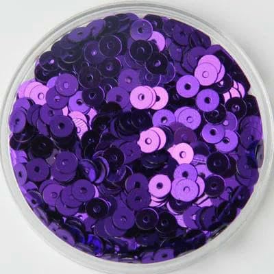 3,0 mm, 4,0 mm, 5 mm, 6 mm, flache, runde, lose PVC-Pailletten, zum Nähen, Basteln für Hochzeitsdekoration, Kleidungsstücke, Kleider, Schuhkappen, DIY-Zubehör – Dunkelviolett – 2 mm von OXFYY