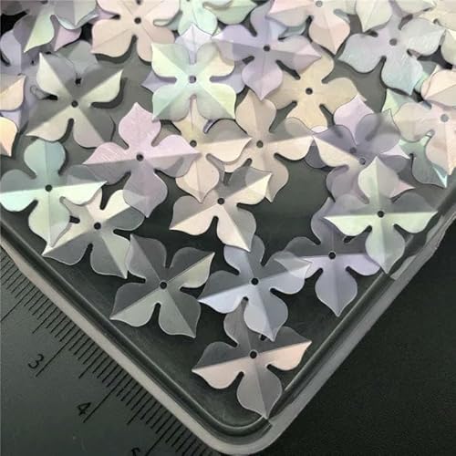 30 g 10 mm 20 mm Windmühlen-Tetrafolium, matte lose Pailletten zum Nähen, für Schuhe, Hüte, Kinder, DIY, Bastelzubehör, Großhandel, 20 mm, mattes Lila B, 30 g von OXFYY
