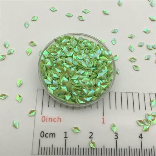 30 g 2 x 4,0 mm 3D-Rhombus-Pailletten, Glitzer-Pailletten für DIY-Nagelkunst, Basteln, Hochzeitsdekoration, Konfetti-AB-Grün-150 g 30 g 2 x 4,0 mm 3D-Rhombus-Pailletten, Glitzer-Pailletten für DIY-Nagelkunst, Basteln, Hochzeitsdekoration, Konfetti-AB-Grün-150 g von OXFYY