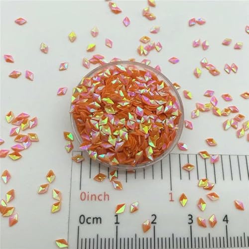 30 g 2 x 4,0 mm 3D-Rhombus-Pailletten, Glitzer-Pailletten für DIY-Nagelkunst, Basteln, Hochzeitsdekoration, Konfetti-AB Orange-150 g 30 g 2 x 4,0 mm 3D-Rhombus-Pailletten, Glitzer-Pailletten für DIY-Nagelkunst, Basteln, Hochzeitsdekoration, Konfetti-AB Orange-150 g von OXFYY