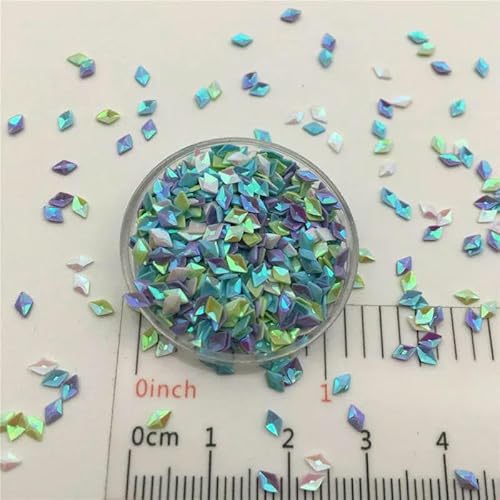 30 g 2 x 4,0 mm 3D-Rhombus-Pailletten, Glitzer-Pailletten für DIY-Nagelkunst, Basteln, Hochzeitsdekoration, Konfetti – Pur Blau Grün – 30 g 30 g 2 x 4,0 mm 3D-Rhombus-Pailletten, Glitzer-Pailletten für DIY-Nagelkunst, Basteln, Hochzeitsdekoration, Konfetti – Pur Blau Grün – 30 g von OXFYY