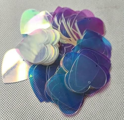 30 mm Farbe Einloch Herz Transparent Illusion Pailletten Nähen Ohrringe Kleid DIY Handzubehör Hochzeit Pailletten-Nr. 1-100 g 30 mm Farbe Einloch Herz Transparent Illusion Pailletten Nähen Ohrringe Kleid DIY Handzubehör Hochzeit Pailletten-Nr. 1-100 g von OXFYY