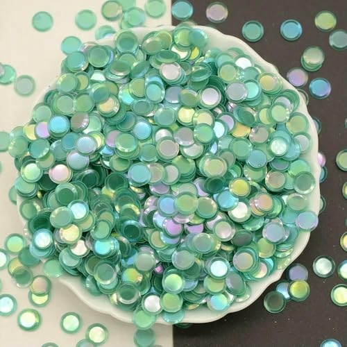 3000 Stück/Los 4/5/6 mm Tasse, rund, ohne Loch, lose Pailletten, Glitzer, Paillette, Nähen, Hochzeit, Konfetti, Basteln, Kinder, DIY, Blaugrün, Mix-Größe 3000 Stück/Los 4/5/6 mm Tasse, rund, ohne Loch, lose Pailletten, Glitzer, Paillette, Nähen, Hochzeit, Konfetti, Basteln, Kinder, DIY, Blaugrün, Mix-Größe von OXFYY