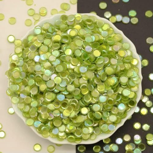 3000 Stück/Los 4/5/6 mm Tasse, rund, ohne Loch, lose Pailletten, Glitzer, Paillette, Nähen, Hochzeit, Konfetti, Basteln, Kinder, DIY, bri L grün, Größe Mix 3000 Stück/Los 4/5/6 mm Tasse, rund, ohne Loch, lose Pailletten, Glitzer, Paillette, Nähen, Hochzeit, Konfetti, Basteln, Kinder, DIY, bri L grün, Größe Mix von OXFYY