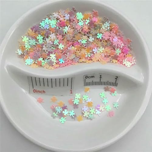 4,0 mm lose PVC-Pailletten für Nagelkunst, Maniküre, Hochzeitskonfetti, Zubehör für Ornamente/Bastelarbeiten – Beige, Rosa, Weiß – 150 g 4,0 mm lose PVC-Pailletten für Nagelkunst, Maniküre, Hochzeitskonfetti, Zubehör für Ornamente/Bastelarbeiten – Beige, Rosa, Weiß – 150 g von OXFYY