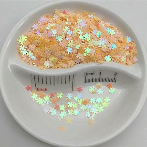 4,0 mm lose PVC-Pailletten für Nailart-Maniküre, Hochzeitskonfetti, Zubehör für Ornamente/Bastelarbeiten, AB Beige, 150 g von OXFYY