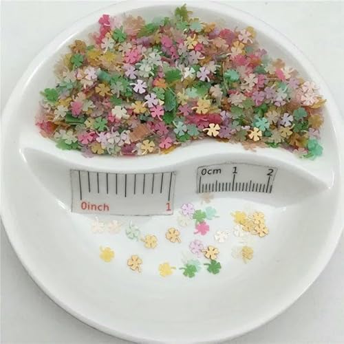 4,0 mm lose PVC-Pailletten für Nailart-Maniküre, Hochzeitskonfetti, Zubehör für Ornamente/Bastelarbeiten – Matt-Mix – 150 g von OXFYY