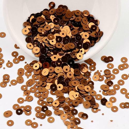 4/5/6 mm kreisförmiges Loch PVC-Paillette, silberne Unterseite,perle, DIY, handgenähte Stickerei, verstreute Perlenpaillette auf Lager-008-5 mm, 1500 Stück von OXFYY
