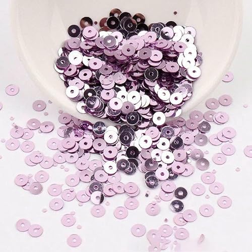 4/5/6 mm kreisförmiges Loch PVC-Paillette, silberne Unterseite,perle, DIY, handgenähte Stickerei, verstreute Perlenpaillette auf Lager-020-6 mm, 1000 Stück von OXFYY