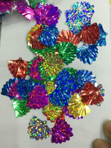 40 g/Los 20 mm Muschel-Fächerform, Laserfarben, lose Pailletten, Paillette, Nähen, Hochzeit, Basteln, Dekoration, Sammelalbum, mehrfarbig, Konfetti-Standard 40 g/Los 20 mm Muschel-Fächerform, Laserfarben, lose Pailletten, Paillette, Nähen, Hochzeit, Basteln, Dekoration, Sammelalbum, mehrfarbig, Konfetti-Standard von OXFYY