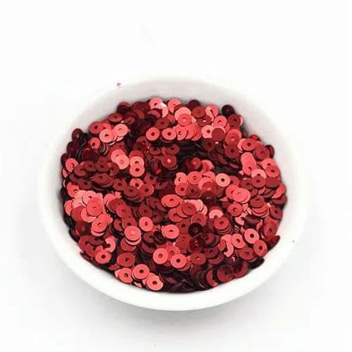 5 g/4,0 mm runde Pailletten, Basteln, Glitzer, Costura, Nähen, Handarbeit, Dekoration, Konfetti, DIY, Lentejuela, Brillos, Paillettes, Zubehör, rot, 4,0 mm 5 g/4,0 mm runde Pailletten, Basteln, Glitzer, Costura, Nähen, Handarbeit, Dekoration, Konfetti, DIY, Lentejuela, Brillos, Paillettes, Zubehör, rot, 4,0 mm von OXFYY