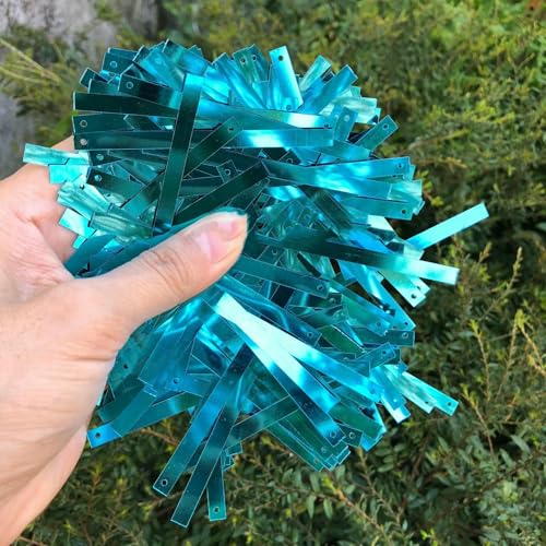 5 x 75 mm rechteckige Streifen-Pailletten für dekorative Kleidung, Mäntel, Taschen, modische Kleidungsstücke, DIY, rechteckige Pailletten, blau, 1000 g 5 x 75 mm rechteckige Streifen-Pailletten für dekorative Kleidung, Mäntel, Taschen, modische Kleidungsstücke, DIY, rechteckige Pailletten, blau, 1000 g von OXFYY