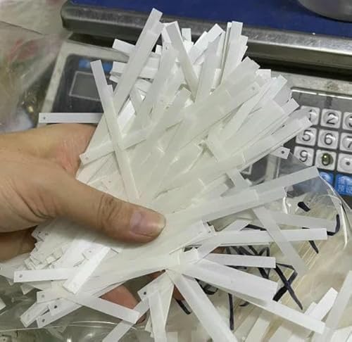 5 x 75 mm rechteckige Streifen-Pailletten für dekorative Kleidung, Mäntel, Taschen, modische Kleidungsstücke, DIY, rechteckige Pailletten, mattweiß, 500 g 5 x 75 mm rechteckige Streifen-Pailletten für dekorative Kleidung, Mäntel, Taschen, modische Kleidungsstücke, DIY, rechteckige Pailletten, mattweiß, 500 g von OXFYY