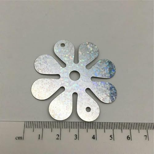50 Stück/Los, 56 mm, flach, große Blume, zwei Löcher, lose Pailletten zum Nähen, für Hochzeiten, Basteln, Damen und Kinder, DIY-Kleidungszubehör,silber, 200 Stück 50 Stück/Los, 56 mm, flach, große Blume, zwei Löcher, lose Pailletten zum Nähen, für Hochzeiten, Basteln, Damen und Kinder, DIY-Kleidungszubehör,silber, 200 Stück von OXFYY