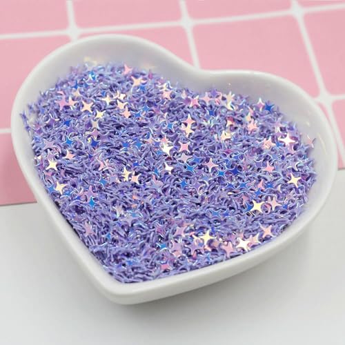 50 g/Los 4,0 mm Glitzer-Pailletten mit gekreuzten Sternen für Nagelkunst, Glitzer-Pailletten für die Maniküre von Frauen, Konfetti für Hochzeitsdekorationen-4,0 mm Glitzer Lila 50 g/Los 4,0 mm Glitzer-Pailletten mit gekreuzten Sternen für Nagelkunst, Glitzer-Pailletten für die Maniküre von Frauen, Konfetti für Hochzeitsdekorationen-4,0 mm Glitzer Lila von OXFYY