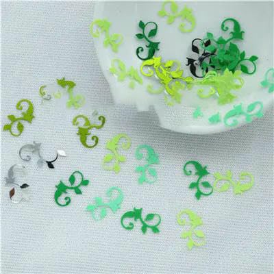 50 g/Los Brillante Frühlingsblume 5 mm und Ranke 9 * 14,0 mm flache lose Pailletten zum Basteln, Scrapbooking, Konfetti-Dekoration - Blumenranken-Mix 30 g 50 g/Los Brillante Frühlingsblume 5 mm und Ranke 9 * 14,0 mm flache lose Pailletten zum Basteln, Scrapbooking, Konfetti-Dekoration - Blumenranken-Mix 30 g von OXFYY