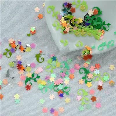 50 g/Los Brillante Frühlingsblume 5 mm und Rebe 9 * 14,0 mm flache lose Pailletten Paillette zum Basteln Scrapbooking Konfetti Dekoration-Mix 50 g 50 g/Los Brillante Frühlingsblume 5 mm und Rebe 9 * 14,0 mm flache lose Pailletten Paillette zum Basteln Scrapbooking Konfetti Dekoration-Mix 50 g von OXFYY