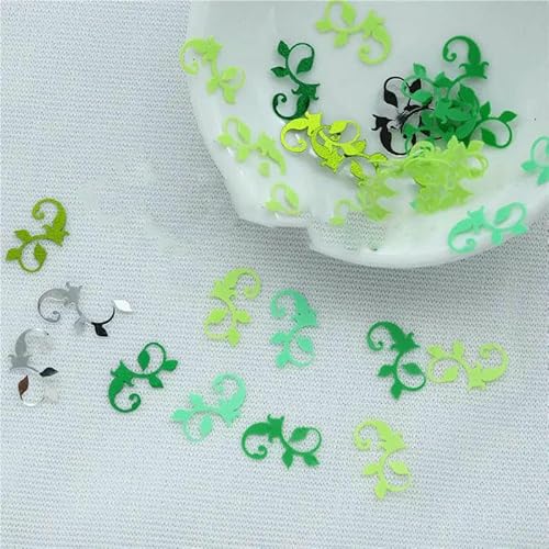 50 g/Los Brilliant Spring Flower 5 mm und Vine 9 * 14,0 mm flache lose Pailletten Paillette für Handwerk Scrapbooking Konfetti Dekoration-Gold 30 g 50 g/Los Brilliant Spring Flower 5 mm und Vine 9 * 14,0 mm flache lose Pailletten Paillette für Handwerk Scrapbooking Konfetti Dekoration-Gold 30 g von OXFYY