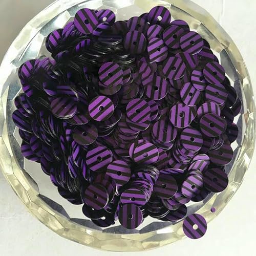 50 g (3500 Stück) 5 mm flache violette Holzmaserung, runde lose Pailletten, zum Nähen, für Hochzeiten, Basteln, Dekoration, Scrapbook-Standard von OXFYY
