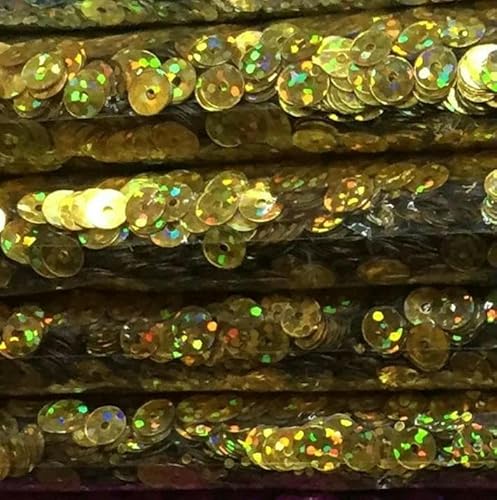 50 g 5 mm flache runde Pailletten zum Basteln, PVC, DIY, Nähen, Gold-Konfetti von OXFYY