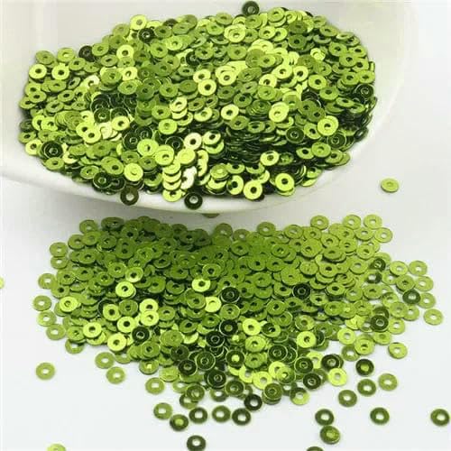 50 g flache runde Pailletten, 3,0 mm, 4,0 mm, 5 mm, 6 mm, lose Glitzer-Pailletten aus PVC für Handarbeiten, Hochzeitsbasteln, Nähdekoration, hellgrün, 5 mm, 50 Gramm 50 g flache runde Pailletten, 3,0 mm, 4,0 mm, 5 mm, 6 mm, lose Glitzer-Pailletten aus PVC für Handarbeiten, Hochzeitsbasteln, Nähdekoration, hellgrün, 5 mm, 50 Gramm von OXFYY