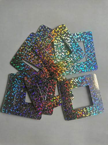 50 mm quadratische Pailletten, PVC-Glitzer-L-Pailletten, DIY-Schmuck und Bekleidungszubehör –silber – 500 g 50 mm quadratische Pailletten, PVC-Glitzer-L-Pailletten, DIY-Schmuck und Bekleidungszubehör –silber – 500 g von OXFYY