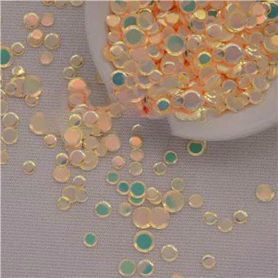 500 g/Los 4/5/6 mm Tasse, rund, ohne Loch, lose Pailletten, Glitzer, Paillette, Nähen, Hochzeit, Konfetti, Basteln, Kinder, DIY, Beige, gemischte Größe von OXFYY