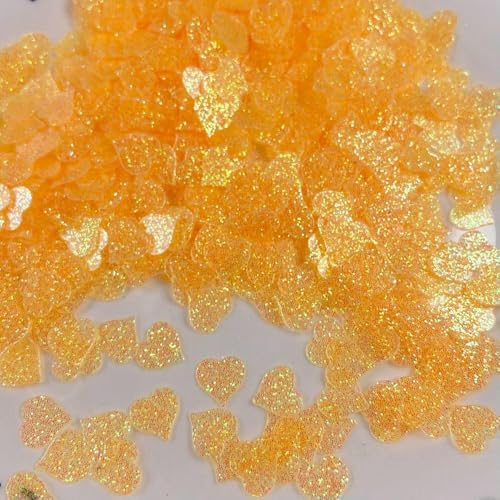 500 g 9 mm glitzernde, herzförmige, lose Pailletten, Nähzubehör, glänzende Pailletten, DIY-Glitzer, Basteldekoration, Konfetti, Orange 500 g 9 mm glitzernde, herzförmige, lose Pailletten, Nähzubehör, glänzende Pailletten, DIY-Glitzer, Basteldekoration, Konfetti, Orange von OXFYY