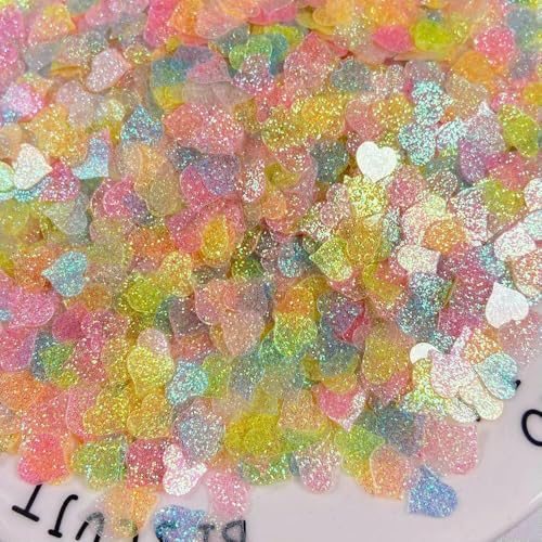 500 g 9 mm glitzernde, herzförmige, lose Pailletten, Nähzubehör, glänzende Pailletten, DIY-Glitzer, Basteldekoration, Konfetti, gemischte Farben 500 g 9 mm glitzernde, herzförmige, lose Pailletten, Nähzubehör, glänzende Pailletten, DIY-Glitzer, Basteldekoration, Konfetti, gemischte Farben von OXFYY