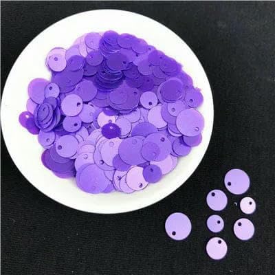 600 Stück matte Glitzer-Pailletten, Mix, Größe 6 mm, 8 mm, 10 mm, bunt, runde Form, lose Pailletten, zum Nähen, Basteln, Damenbekleidung, Accessoires – matt dunkelviolett 600 Stück matte Glitzer-Pailletten, Mix, Größe 6 mm, 8 mm, 10 mm, bunt, runde Form, lose Pailletten, zum Nähen, Basteln, Damenbekleidung, Accessoires – matt dunkelviolett von OXFYY