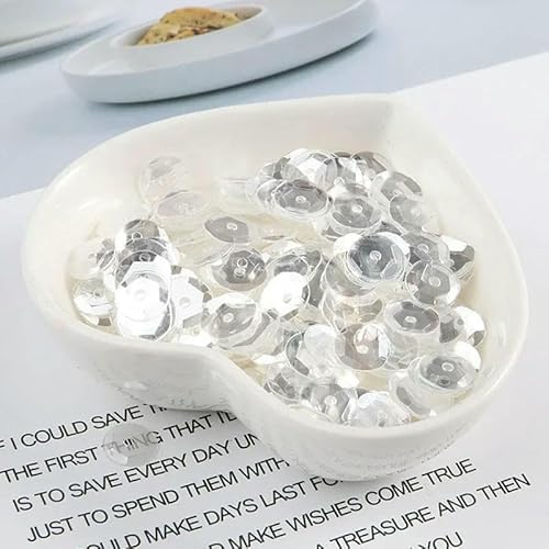 8 mm Cup-Pailletten, AB-plattiert, rund, lose Pailletten, zum Nähen, für Hochzeiten, Bastelarbeiten, Kleider, Mäntel, DIY-Zubehör, 360 Stück, transparenter Kristall, 8 mm Cup, 360 Stück 8 mm Cup-Pailletten, AB-plattiert, rund, lose Pailletten, zum Nähen, für Hochzeiten, Bastelarbeiten, Kleider, Mäntel, DIY-Zubehör, 360 Stück, transparenter Kristall, 8 mm Cup, 360 Stück von OXFYY