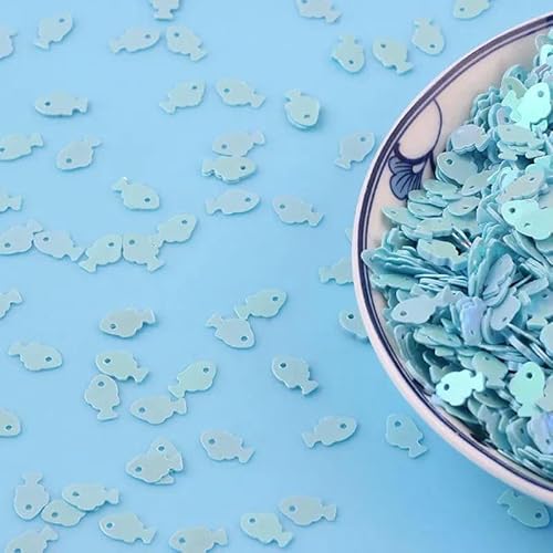 8 mm Pailletten, neue kleine Fisch-Pailletten, loses Basteln, Nähen, Kleidung, Dekoration, DIY-Zubehör, 10 g/20 g/50 g, Hellblau, 8 mm, 20 g 8 mm Pailletten, neue kleine Fisch-Pailletten, loses Basteln, Nähen, Kleidung, Dekoration, DIY-Zubehör, 10 g/20 g/50 g, Hellblau, 8 mm, 20 g von OXFYY