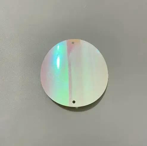 80 mm große DIY-Dekorationszubehör, Hochzeitsbühnenkostüm, Nähen, bunt, 8 cm große, runde Pailletten mit Doppelloch, Nr. 25 – 80 mm von OXFYY