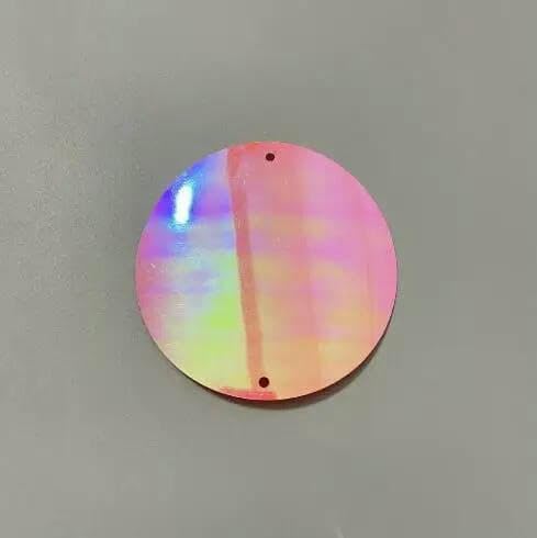 80 mm große DIY-Dekorationszubehör, Hochzeitsbühnenkostüm, Nähen, bunt, 8 cm große, runde Pailletten mit Doppelloch, Nr. 26, 80 mm von OXFYY