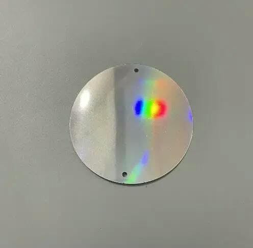 80 mm große DIY-Dekorationszubehör, Hochzeitsbühnenkostüm, Nähen, bunt, 8 cm große, runde Pailletten mit Doppelloch, Nr. 27, 80 mm von OXFYY