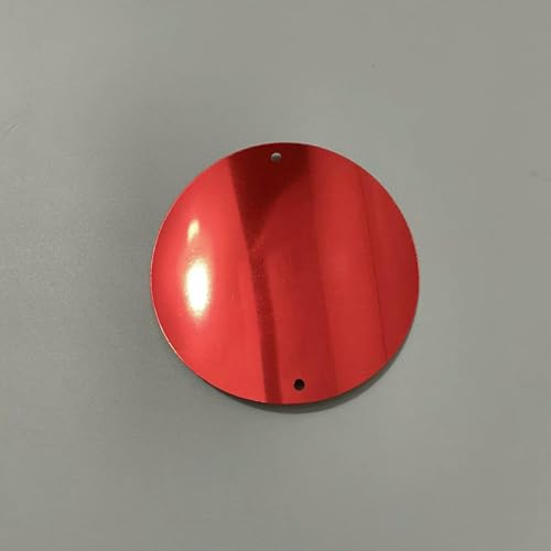 80 mm große Pailletten, 8 cm, bunt, einfarbig, groß, rund, 2 Löcher, Pailletten für Kinder, Tanz, DIY, Hochzeitsdekoration, handgefertigt, 5–50 Stück von OXFYY