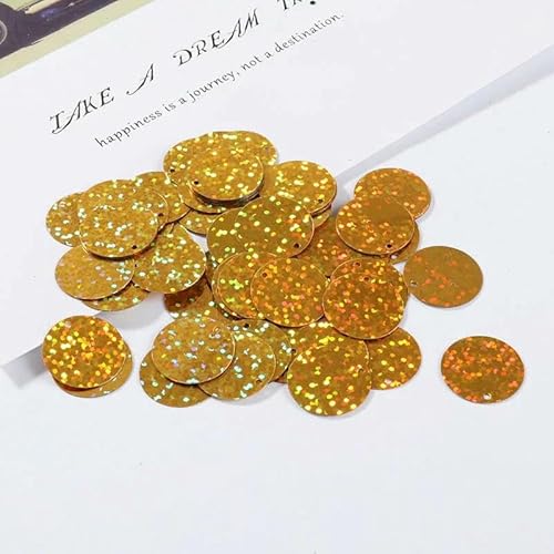 90 Stück/Beutel, Durchmesser 20 mm, Pailletten für Bastelarbeiten, Größe 2 cm, Pailletten-Hologramm, DIY-Bekleidung, Nähen, Basteln, Gold 90 Stück/Beutel, Durchmesser 20 mm, Pailletten für Bastelarbeiten, Größe 2 cm, Pailletten-Hologramm, DIY-Bekleidung, Nähen, Basteln, Gold von OXFYY