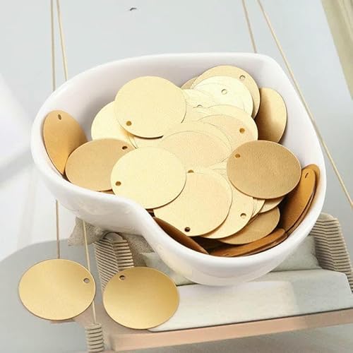 90 Stück/Los matte Pailletten, 20 mm, flache, runde Pailletten, Nähhandwerk für religiöse Kleider, DIY-Zubehör, 6 Farben, Mattgold 90 Stück/Los matte Pailletten, 20 mm, flache, runde Pailletten, Nähhandwerk für religiöse Kleider, DIY-Zubehör, 6 Farben, Mattgold von OXFYY