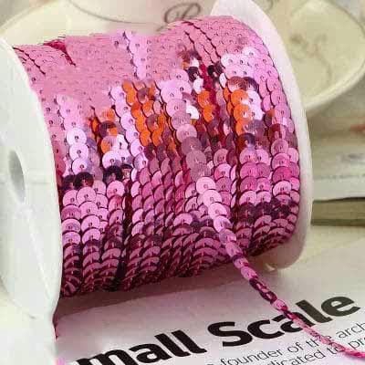 91,4 m 6 mm flaches, rundes Pailletten-Spitzenband zum Aufnähen auf Besatz, Paillettenschnüre auf Rolle zum Basteln, Stoffaccessoires für Damen, Lila 91,4 m 6 mm flaches, rundes Pailletten-Spitzenband zum Aufnähen auf Besatz, Paillettenschnüre auf Rolle zum Basteln, Stoffaccessoires für Damen, Lila von OXFYY