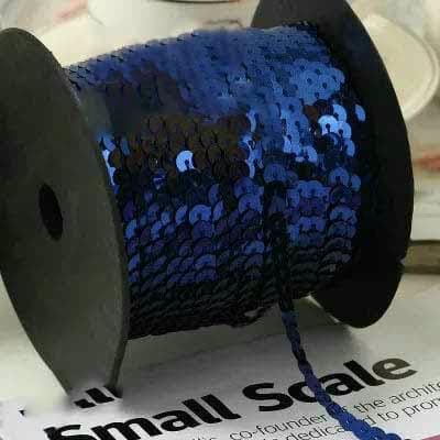 91,4 m 6 mm flaches, rundes Pailletten-Spitzenband zum Aufnähen auf Besatz, Paillettenschnüre auf Rolle zum Basteln, Stoffaccessoires für Damen, Marineblau 91,4 m 6 mm flaches, rundes Pailletten-Spitzenband zum Aufnähen auf Besatz, Paillettenschnüre auf Rolle zum Basteln, Stoffaccessoires für Damen, Marineblau von OXFYY