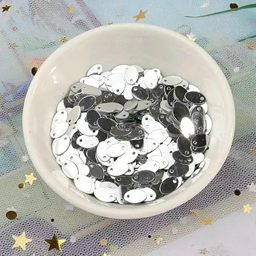 AB Pink Oval Pailletten 5 * 8mm Eierformen Pailletten Mini Glitzer Paillette für Bastelarbeiten DIY Bekleidung Nähen & Stoffkleid-Silber AB Pink Oval Pailletten 5 * 8mm Eierformen Pailletten Mini Glitzer Paillette für Bastelarbeiten DIY Bekleidung Nähen & Stoffkleid-Silber von OXFYY